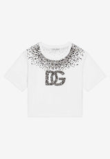 Dolce 
Gabbana Kids Girls Rhinestone-Embellished T-shirt L5JTMD G7K2V W0800