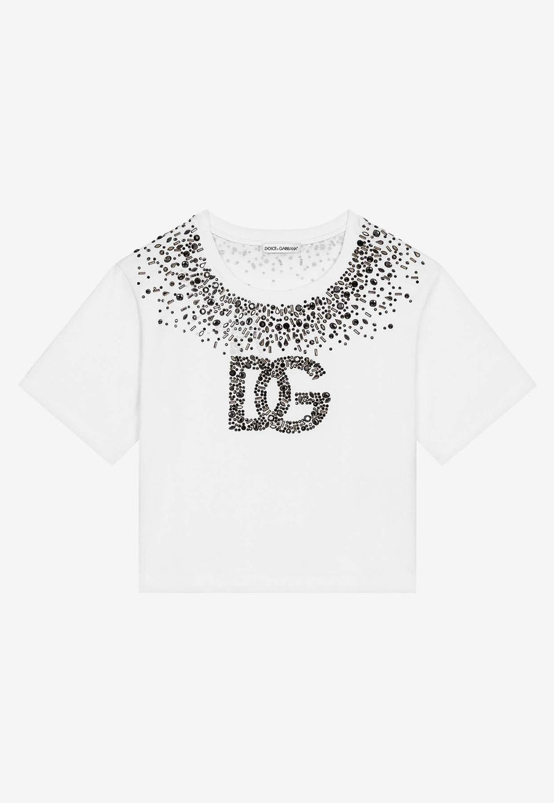 Dolce 
Gabbana Kids Girls Rhinestone-Embellished T-shirt L5JTMD G7K2V W0800