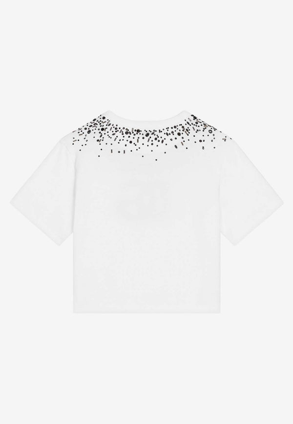 Dolce 
Gabbana Kids Girls Rhinestone-Embellished T-shirt L5JTMD G7K2V W0800