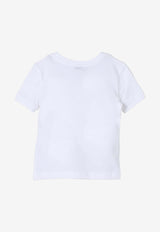 Dolce 
Gabbana Kids Girls Logo Label T-shirt L5JTMO G7M4W W0800 White