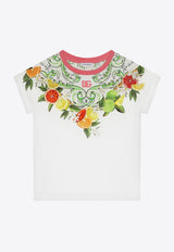 Dolce 
Gabbana Kids Girls Lemon and Orange Print T-shirt L5JTMW G7M6D HV5AN Multicolor