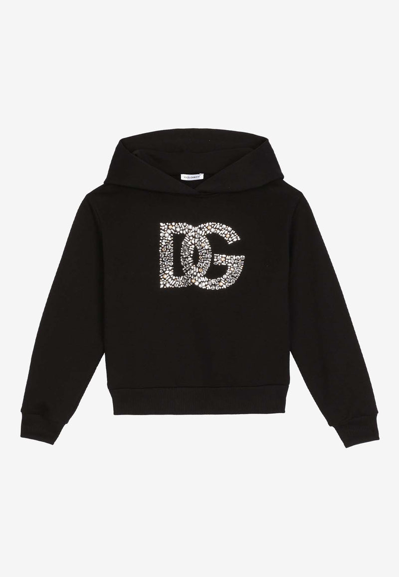 Dolce 
Gabbana Kids Girls Rhinestone-Embellished Hooded Sweatshirt L5JW9G G7K2W N0000