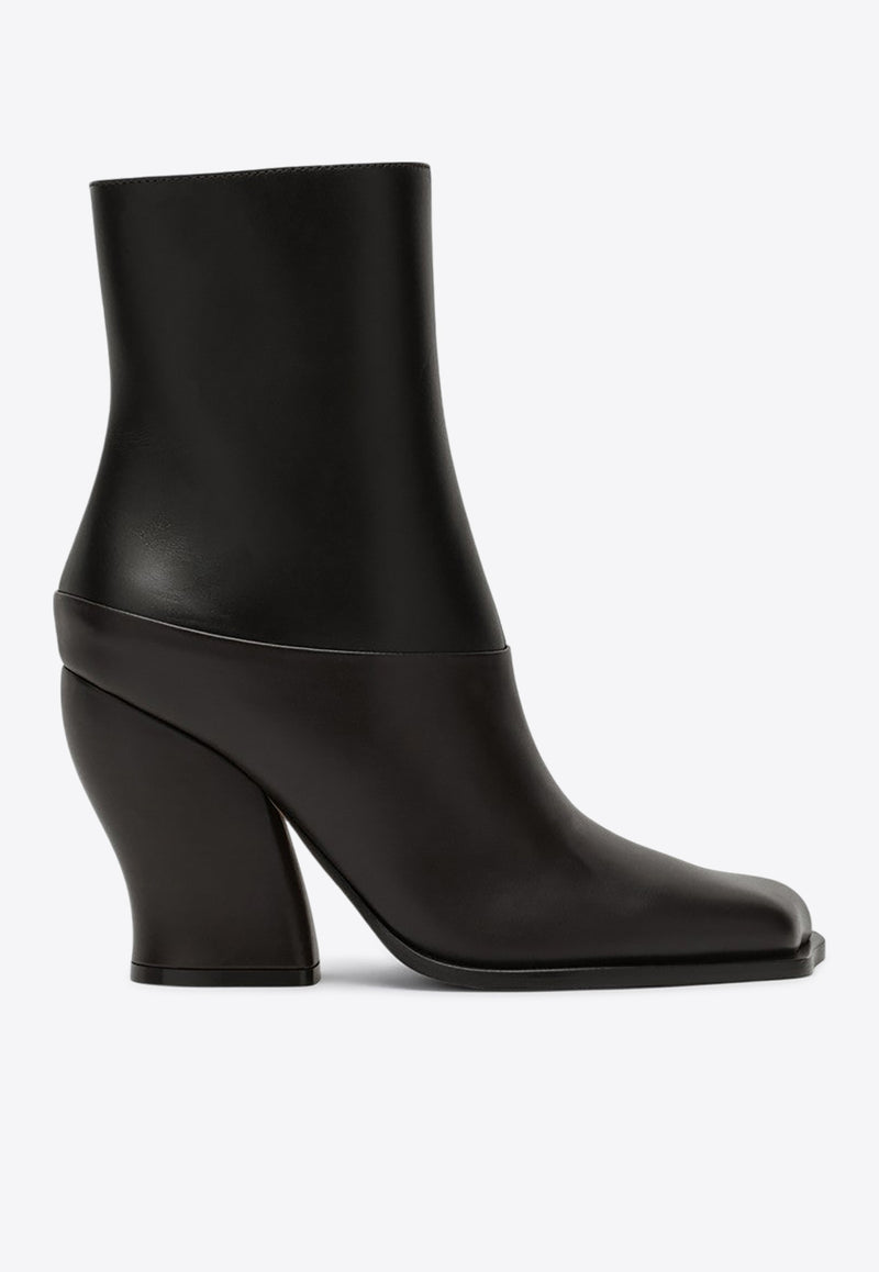 Loewe Onda 90 Leather Ankle Boots Black L814286X26LE/P_LOEW-1179