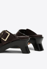 Loewe Ease 70 Oversized Buckle Sandals Brown L814465X83LE/O_LOEW-6015