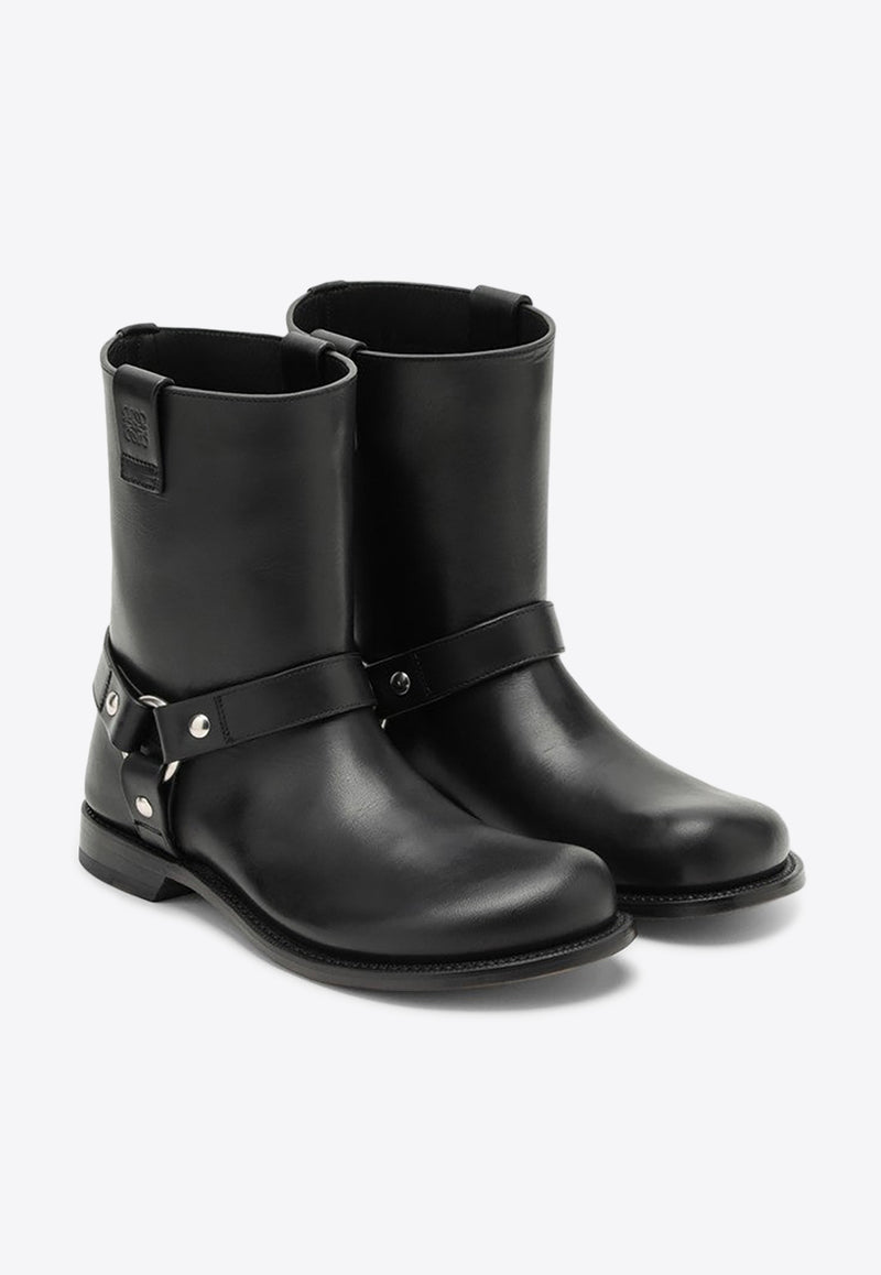 Loewe Campo Biker Leather Chelsea Boots Black L815285X95LE/P_LOEW-1100