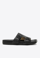 Loewe Ease Slides in Goatskin L815465X95LE/O_LOEW-1100 Black