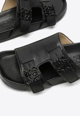 Loewe Ease Slides in Goatskin L815465X95LE/O_LOEW-1100 Black