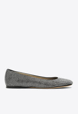 Loewe Toy Crystal-Embellished Ballet Flats L815466X43SUE/O_LOEW-1100 Black