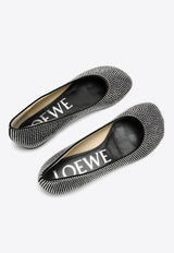 Loewe Toy Crystal-Embellished Ballet Flats L815466X43SUE/O_LOEW-1100 Black