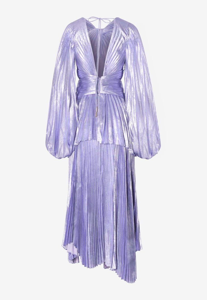 Acler Rosella Pleated Gown Lilac AS2310208DLILAC/LAVENDAR