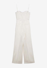 Margaux Lonnberg Lauren Wool-Blend Jumpsuit  White LAURENWO/O_LON-WHT