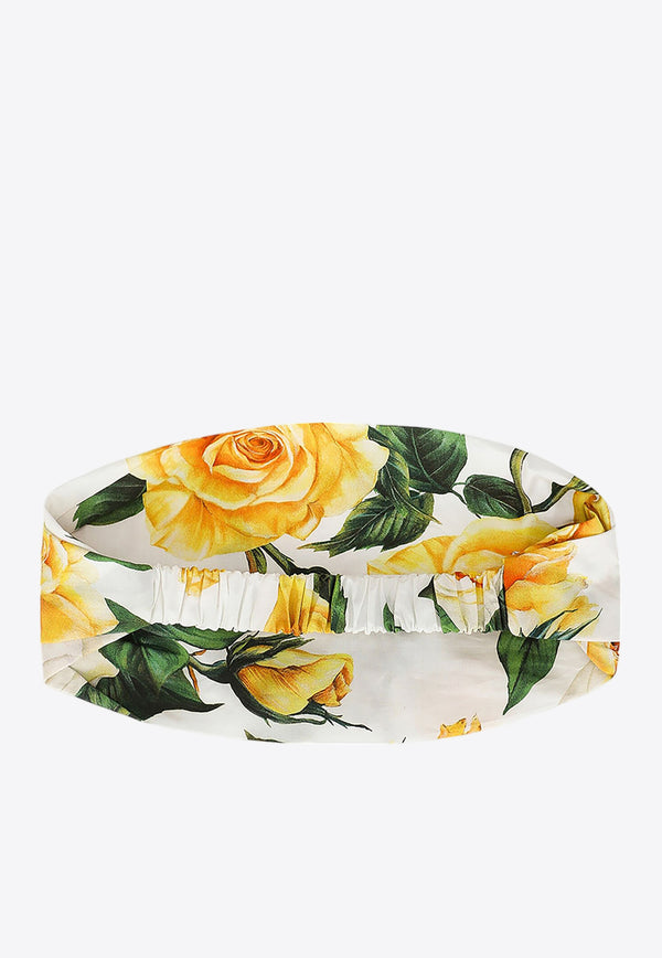 Dolce 
Gabbana Kids Girls Rose Print Bandanna LB4H91 HS5QR HA3VO Multicolor