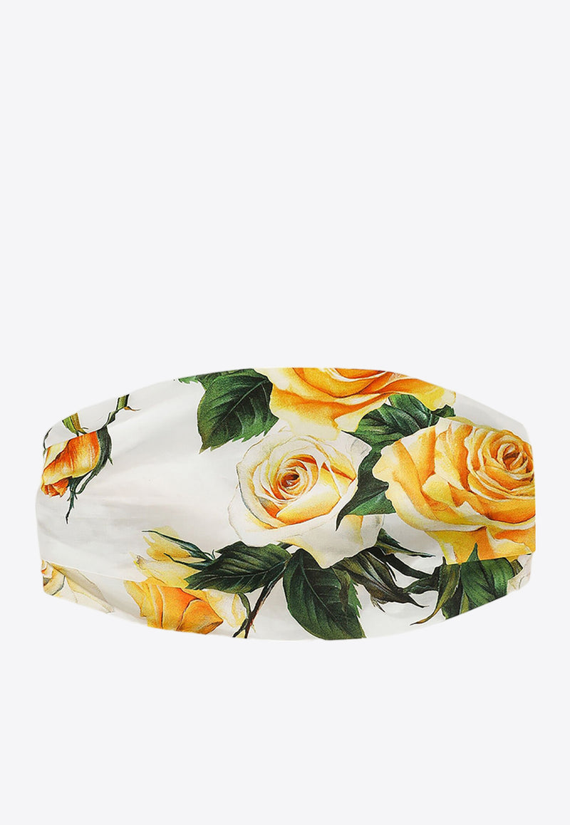 Dolce 
Gabbana Kids Girls Rose Print Bandanna LB4H91 HS5QR HA3VO Multicolor