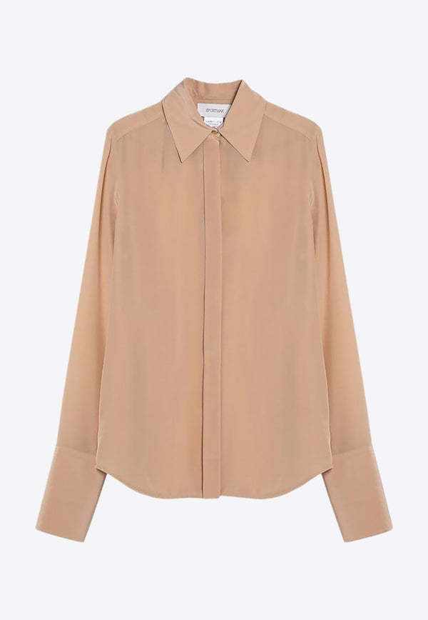 Sportmax Lelia Essential Long-Sleeved Shirt Beige LELIAVI/P_SPORM-040