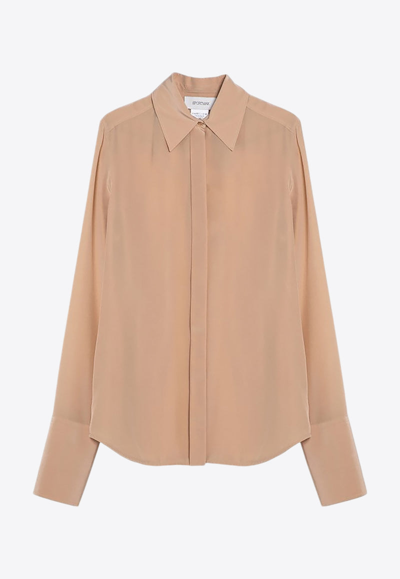 Sportmax Lelia Essential Long-Sleeved Shirt Beige LELIAVI/P_SPORM-040