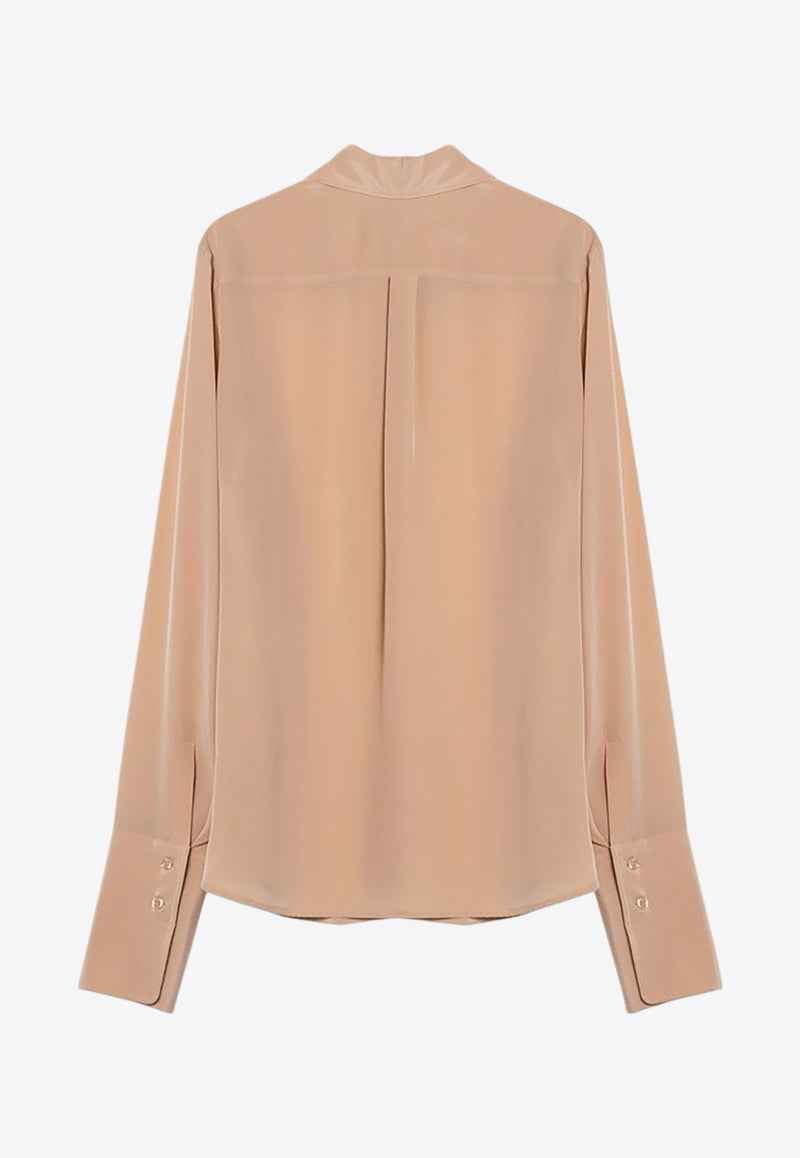 Sportmax Lelia Essential Long-Sleeved Shirt Beige LELIAVI/P_SPORM-040