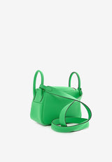 Hermès Mini Lindy 20 in Vert Comics Taurillon Clemence with Palladium Hardware