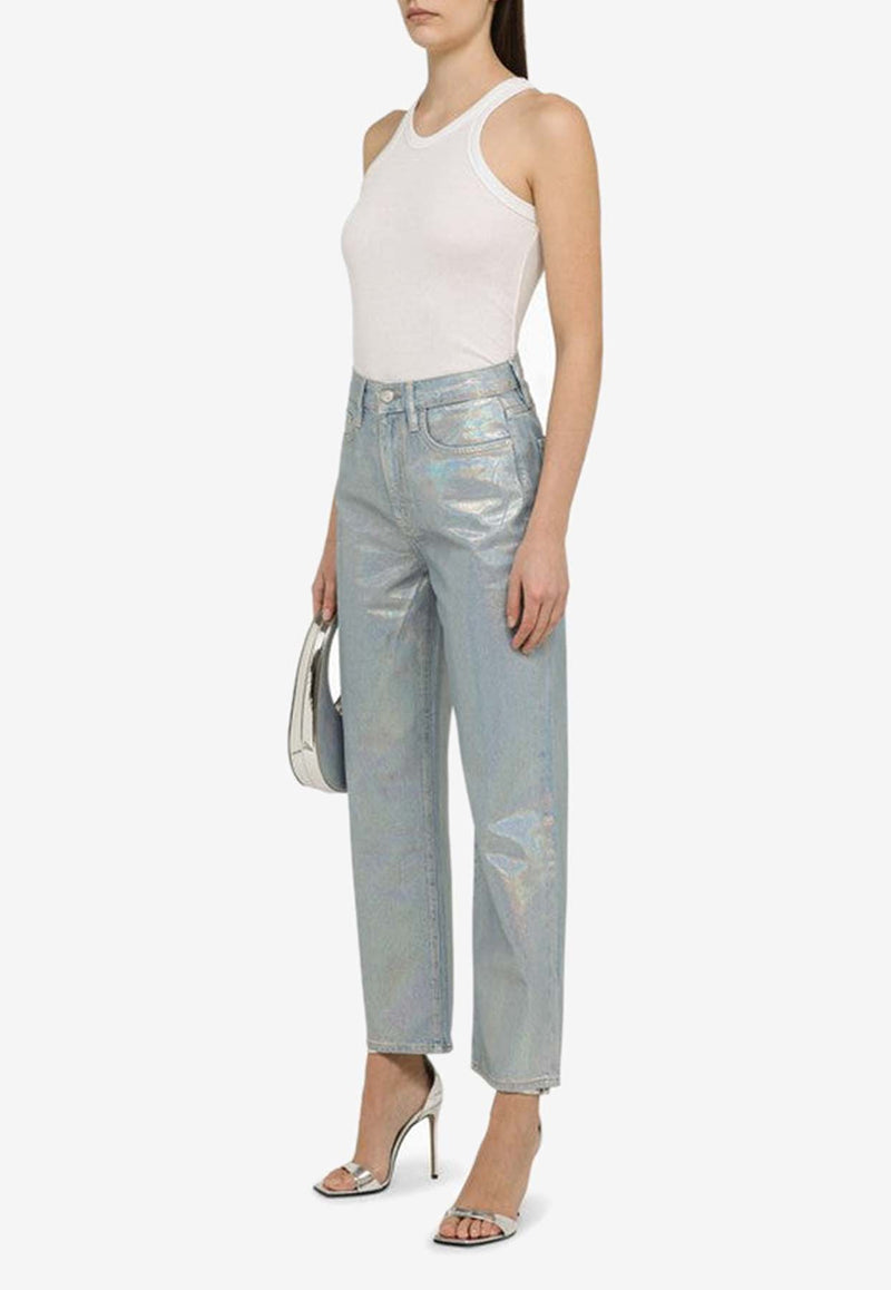 Frame Hologram Cropped Jeans LJNC510CDE/O_FRAME-HOLO