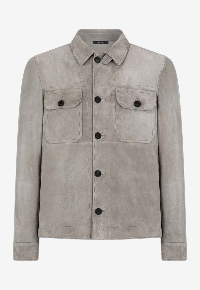 Tom Ford Classic Suede Overshirt LJS001-LMS003S23 IG616