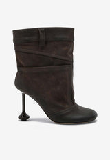 Loewe Toy 90 Suede Ankle Boots Brown LLST285X05LE/P_LOEW-3170