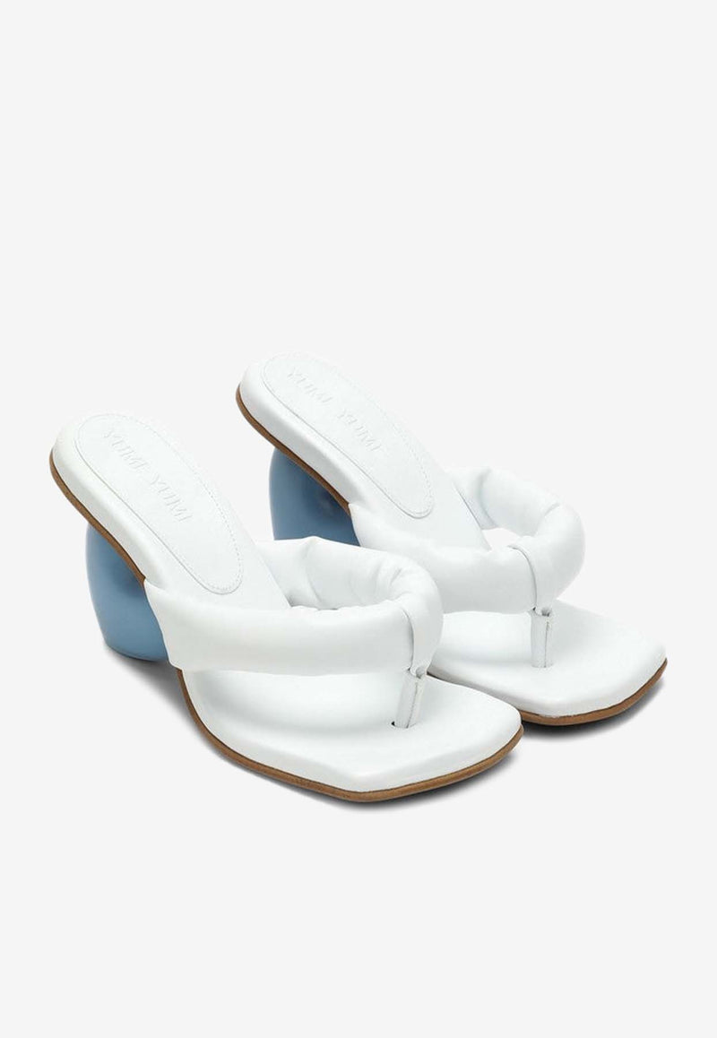 YUME YUME Love 90 Faux Leather Sandals White LM0009LE/O_YUME-SB