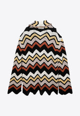 Alanui Crochet Knit Zig Zag Cardigan Multicolor LMHB039R24KNI003/O_ALANU-6184