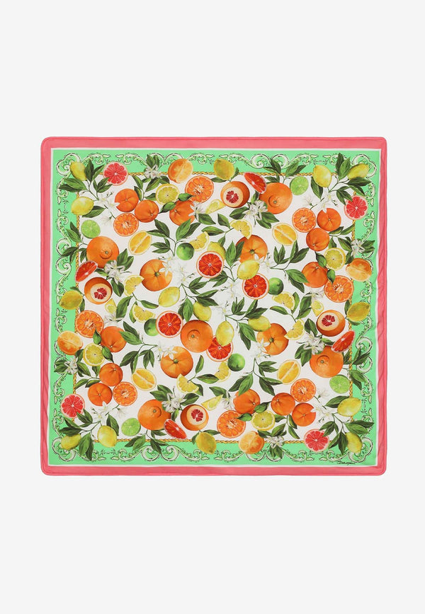 Dolce 
Gabbana Kids Babies Lemon and Orange Print Blanket LNJAE7 G7M6F HV5AN Multicolor