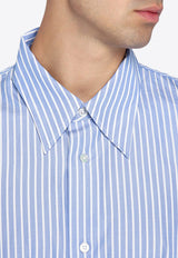 Studio Nicholson Striped Long-Sleeved Shirt Light Blue LOCHE1164/P_STUNI-PO