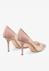 Jimmy Choo Love 85 Crystal-Embellished Mesh Pumps LOVE 85 NYT BALLET PINK/BALLET PINK