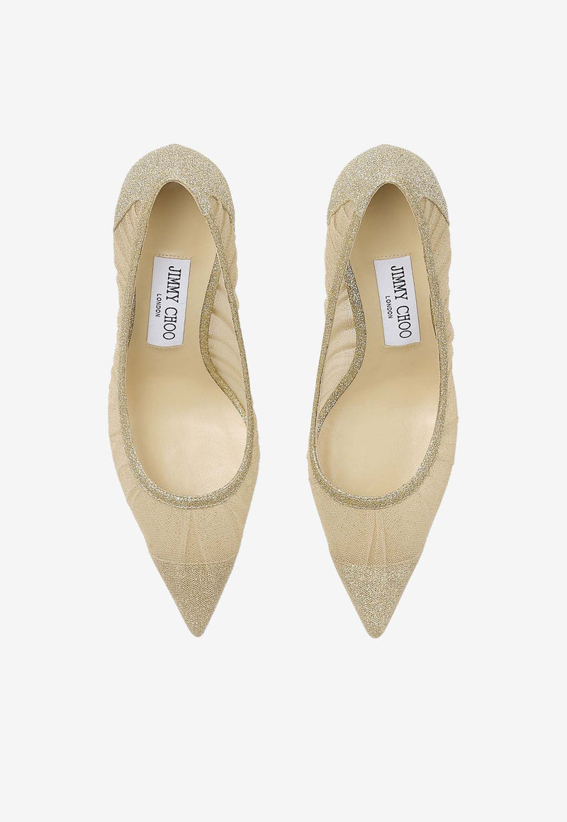 Jimmy Choo Love 85 Glitter Pumps LOVE 85 TFG GOLD/GOLD Gold