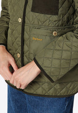 Barbour Embroidered Logo Quilted Jacket Green LQU1747LQU/P_BARBO-OL52