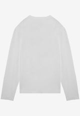 Tekla Logo Plaque Long-Sleeved T-shirt White LTSH-WHCO/P_TEKLA-WHT