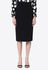 Max Mara Lubiana Midi Pencil Skirt Black LUBIANACO/P_MAXM-004