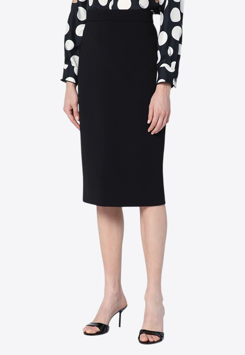 Max Mara Lubiana Midi Pencil Skirt Black LUBIANACO/P_MAXM-004