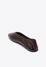 Le Monde Béryl Luna Leather Ballet Flats Bordeaux LUNNPL/P_LEMOB-AUB