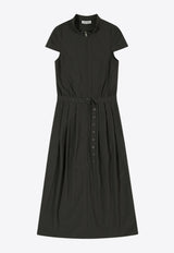 LOW CLASSIC High-Neck Midi Dress LW243DR01_CCGREY