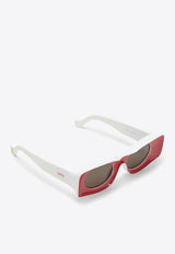 Loewe Ibiza Rectangular Sunglasses Pink LW40033IPVC/N_LOEW-4972E