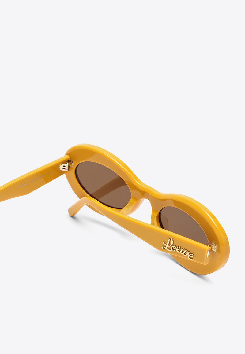 Loewe Loop Oval Sunglasses Brown LW40110UPVC/N_LOEW-5039E