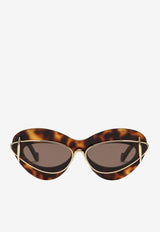 Loewe Retro Cat-Eye Sunglasses Brown LW40119IPVC/Q_LOEW-6752E