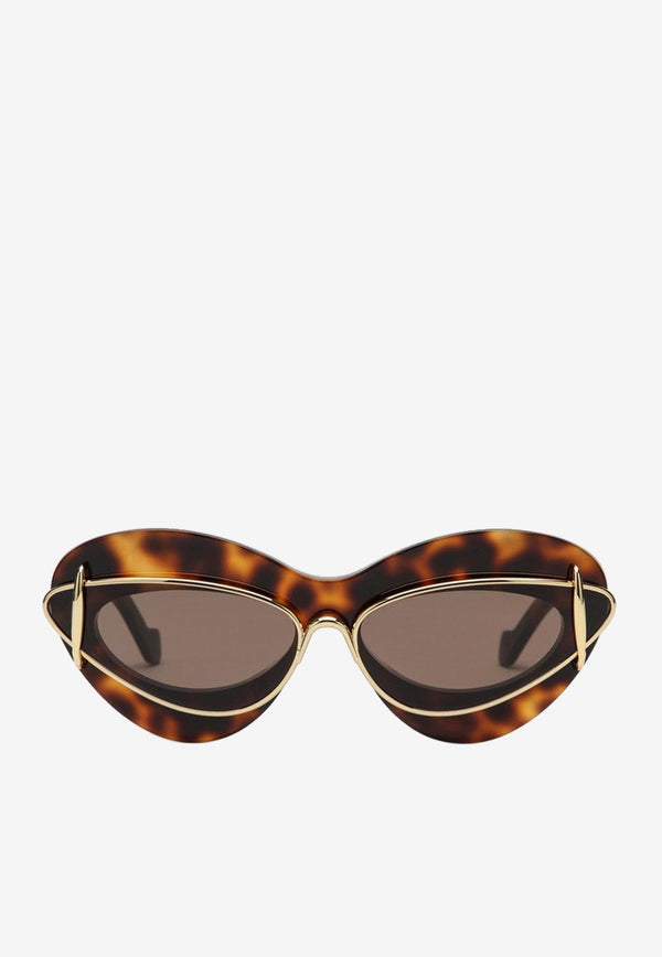 Loewe Retro Cat-Eye Sunglasses Brown LW40119IPVC/Q_LOEW-6752E