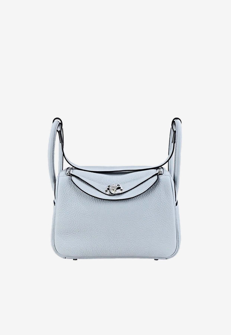 Hermès Lindy 26 in Bleu Pale Clemence Leather with Palladium Hardware