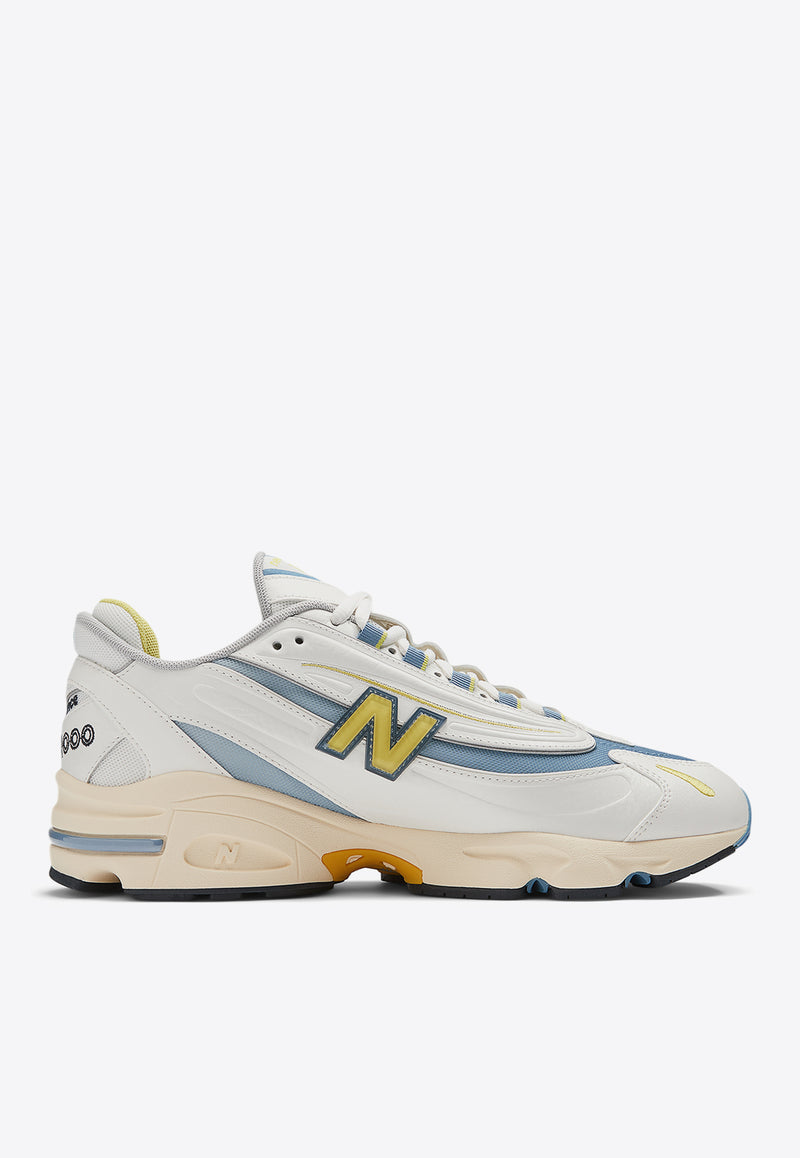 New Balance 1000 Low-Top Sneakers in Sea Salt with Heron Blue White M1000CA