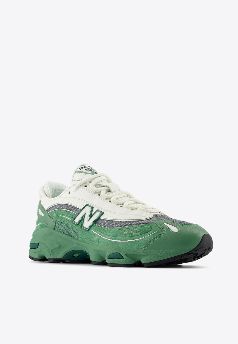 New Balance 1000 Low-Top Sneakers in Mallard Green with Sea Salt Green M1000MA