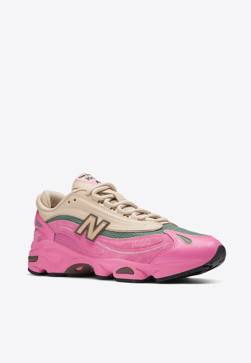 New Balance 1000 Low-Top Sneakers in Real Pink with Sandstone Pink M1000MC