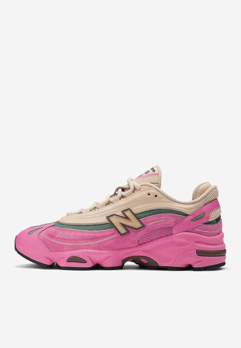 New Balance 1000 Low-Top Sneakers in Real Pink with Sandstone Pink M1000MC