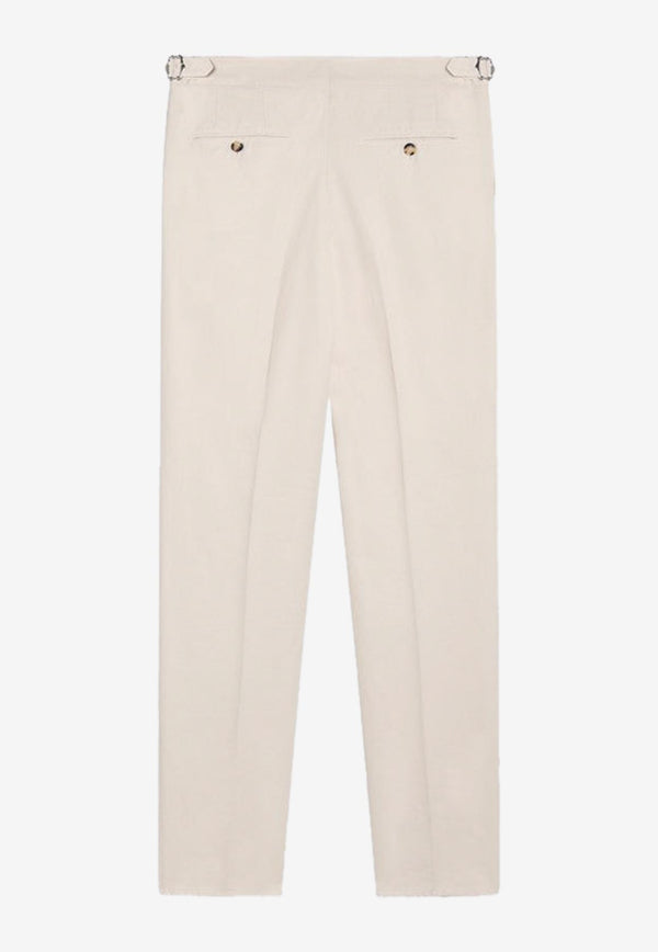 Brunello Cucinelli Pleated Straight Pants White M252DM5030CO/P_CUCIN-C5797