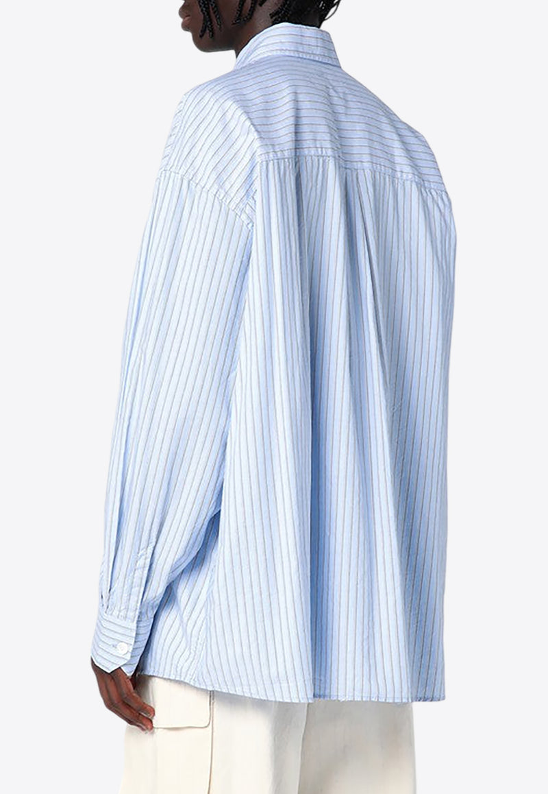 Our Legacy Striped Borrowed Long-Sleeved Shirt Light Blue M4242BBDCO/P_OLEGA-BD