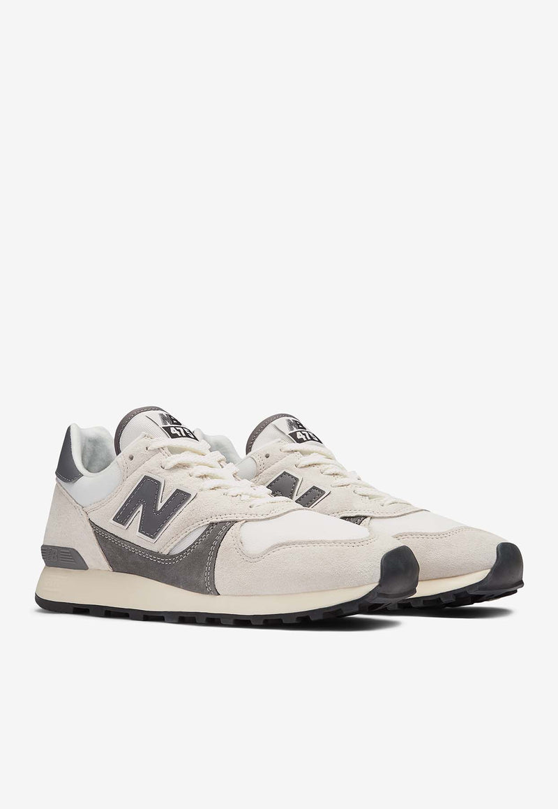 New Balance 475 Low-Top Sneakers in Sea Salt with Castlerock M475VTA