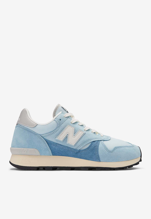 New Balance 475 Low-Top Sneakers in Quarry Blue with Chrome Blue and Heron Blue M475VTG