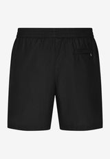 Dolce 
Gabbana Logo Plaque Swim Shorts Black M4E45T ONO06 N0000